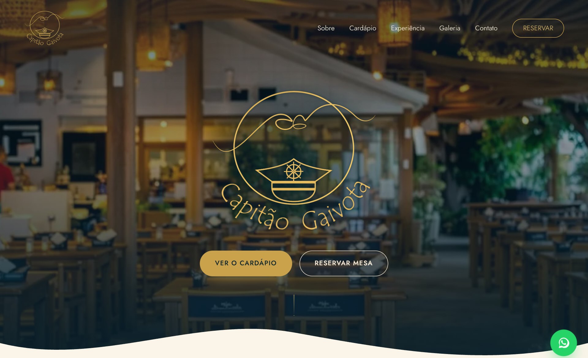 Capitão Gaivota — site feito pelo Fraps Studio